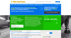 Desktop Screenshot of pennystockdream.com